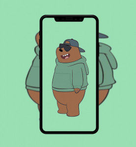 اسکرین شات برنامه Cute Bear Cartoon Wallpaper 3