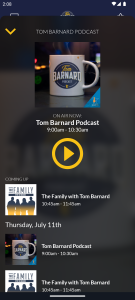 اسکرین شات 1 برنامه Tom Barnard Morning Show