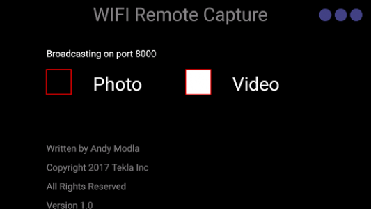 اسکرین شات برنامه WiFi Remote Capture 4