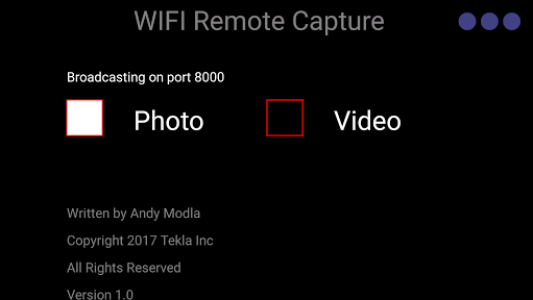 اسکرین شات برنامه WiFi Remote Capture 3