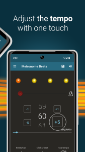 اسکرین شات 3 برنامه Metronome Beats