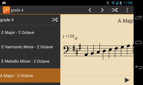 اسکرین شات 2 برنامه Scales Practice