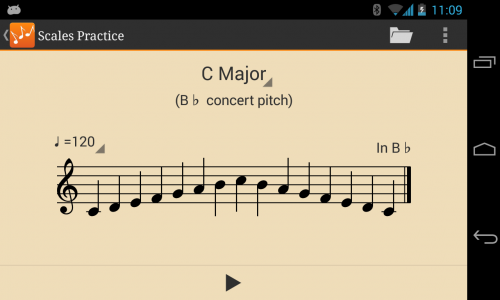 اسکرین شات 3 برنامه Scales Practice
