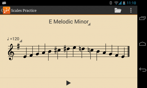 اسکرین شات 4 برنامه Scales Practice