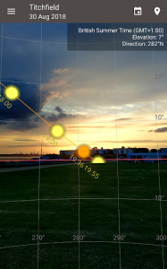 اسکرین شات برنامه Sun Position, Sunrise, and Sunset Demo 2