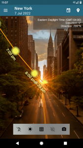 اسکرین شات 1 برنامه Sun Position, Sunrise & Sunset