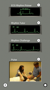 اسکرین شات برنامه ECG Rhythms and ACLS Cases 1