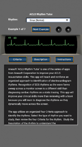 اسکرین شات برنامه ACLS Rhythm Tutor 1