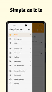 اسکرین شات برنامه Simple Notes 4