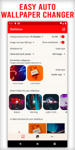 اسکرین شات 1 برنامه Wallshow: Wallpaper Changer