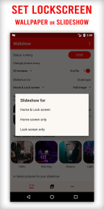 اسکرین شات 2 برنامه Wallshow: Wallpaper Changer