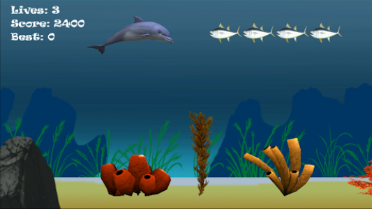 اسکرین شات بازی Hungry Dolphin Adventure Game 5