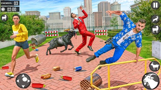 اسکرین شات 3 بازی Angry Goat Fun City Adventure