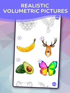 اسکرین شات 1 بازی Poly Art Coloring by Numbers