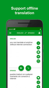 اسکرین شات برنامه Spanish - English Translator : free & offline 2