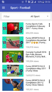 اسکرین شات برنامه Funny Videos - Free Funny Fails Compilation 4