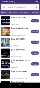 اسکرین شات 1 برنامه Karaoke Lite: Sing & Record