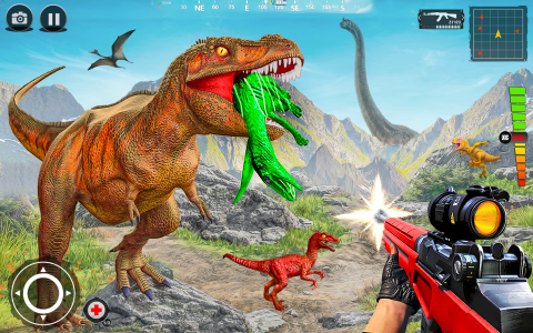 اسکرین شات برنامه Wild Dino Hunting Animal Games 6