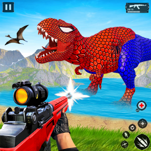 اسکرین شات برنامه Wild Dino Hunting Animal Games 1