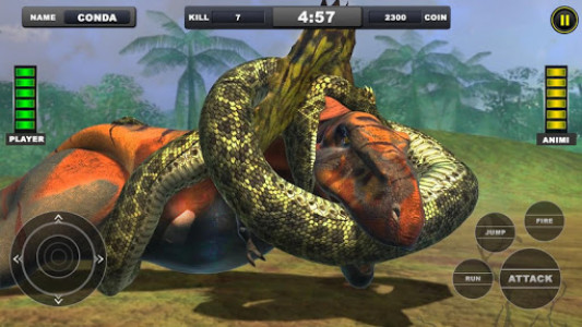اسکرین شات بازی Angry Anaconda vs Dinosaur Simulator 2019 4