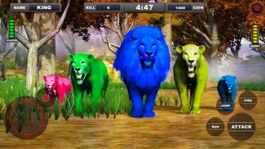 اسکرین شات بازی Lion vs Dinosaur Animal Simulator Game 2