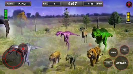 اسکرین شات بازی Lion vs Dinosaur Animal Simulator Game 3