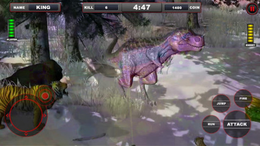 اسکرین شات بازی Lion vs Dinosaur Animal Simulator Game 7