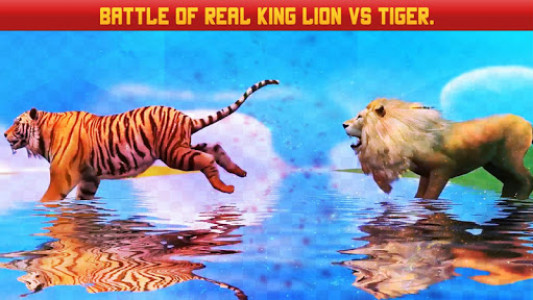اسکرین شات برنامه Lion Vs Tiger Wild Animal Simulator Game 7