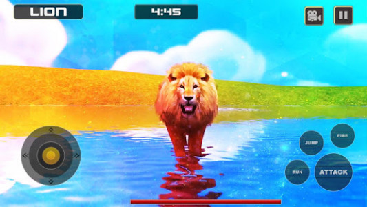 اسکرین شات برنامه Lion Vs Tiger Wild Animal Simulator Game 6