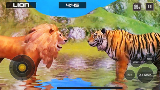 اسکرین شات برنامه Lion Vs Tiger Wild Animal Simulator Game 3