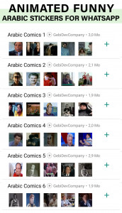 اسکرین شات برنامه Animated funny Arabic stickers 1