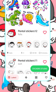 اسکرین شات برنامه New Pentol stickers Animated for Whatsapp🤩 1