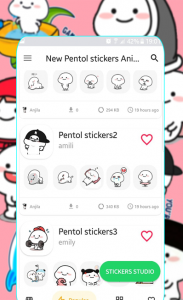 اسکرین شات برنامه New Pentol stickers Animated for Whatsapp🤩 6