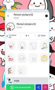 اسکرین شات برنامه New Pentol stickers Animated for Whatsapp🤩 3