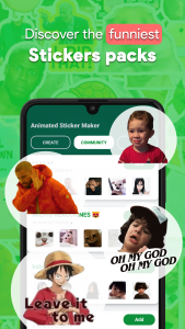 اسکرین شات برنامه Animated Stickers Maker & GIF 2