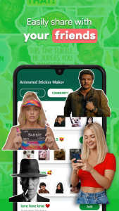 اسکرین شات برنامه Animated Stickers Maker & GIF 3