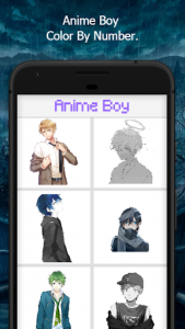اسکرین شات بازی Anime Boy Color By Number 8