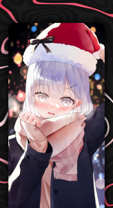 اسکرین شات برنامه Anime Christmas Wallpaper 1