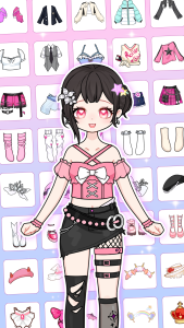 اسکرین شات 2 بازی Anime Paper Doll DIY: Dress Up