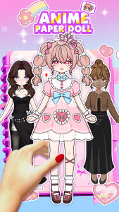 اسکرین شات 1 بازی Anime Paper Doll DIY: Dress Up