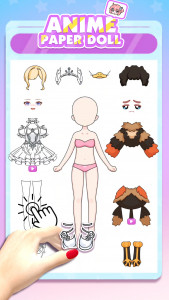 اسکرین شات بازی Anime Paper Doll DIY: Dress Up 8