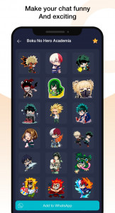 اسکرین شات برنامه Anime Stickers for Whatsapp 4