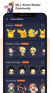 اسکرین شات برنامه Anime Stickers for Whatsapp 2