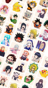 اسکرین شات برنامه Anime Stickers for Whatsapp 1