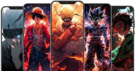 اسکرین شات 1 برنامه Anime Wallpaper