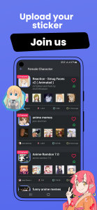 اسکرین شات برنامه +999K Anime Stickers WASticker 8