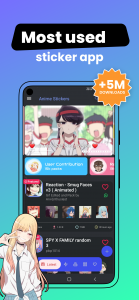 اسکرین شات برنامه +999K Anime Stickers WASticker 2