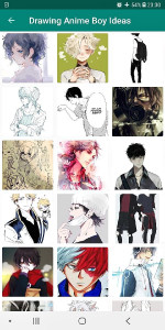 اسکرین شات برنامه Anime Boys Drawing Wallpaper 3