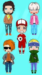 اسکرین شات 3 بازی Chibi Boy: Doll Maker Games