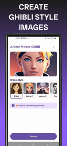 اسکرین شات 2 برنامه Ghibli Anime Maker: AI Image